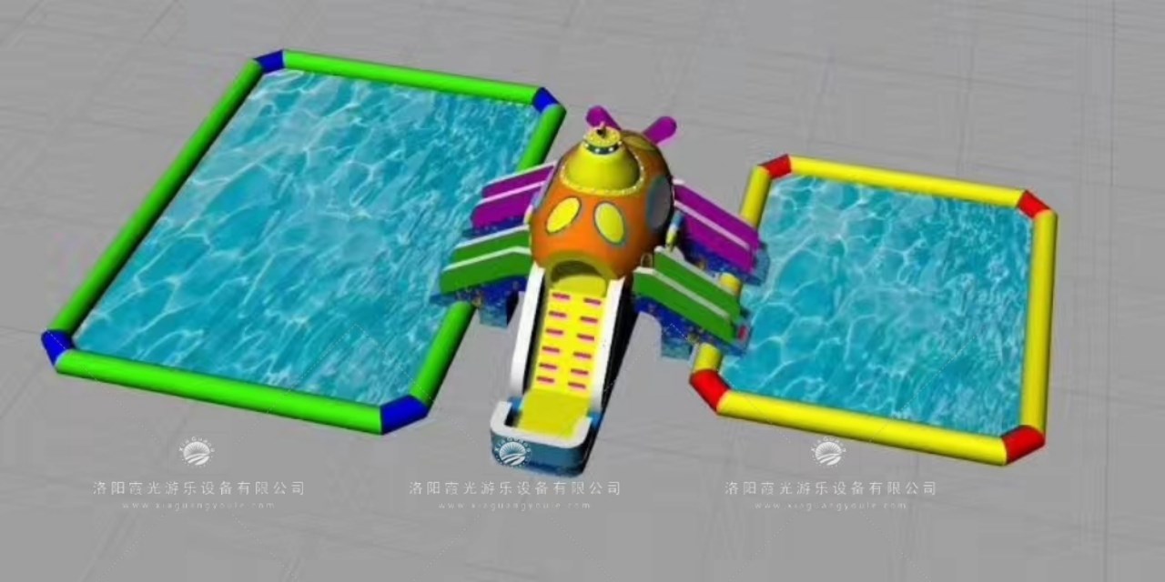 盘龙深海潜艇儿童乐园充气游泳池